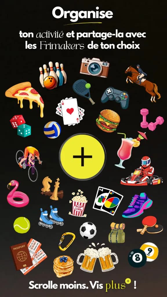 Écran de l’application Frimake