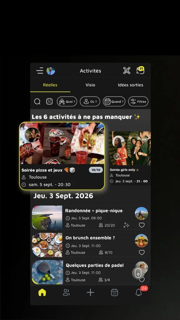 Fil d’activités Frimake près de chez toi