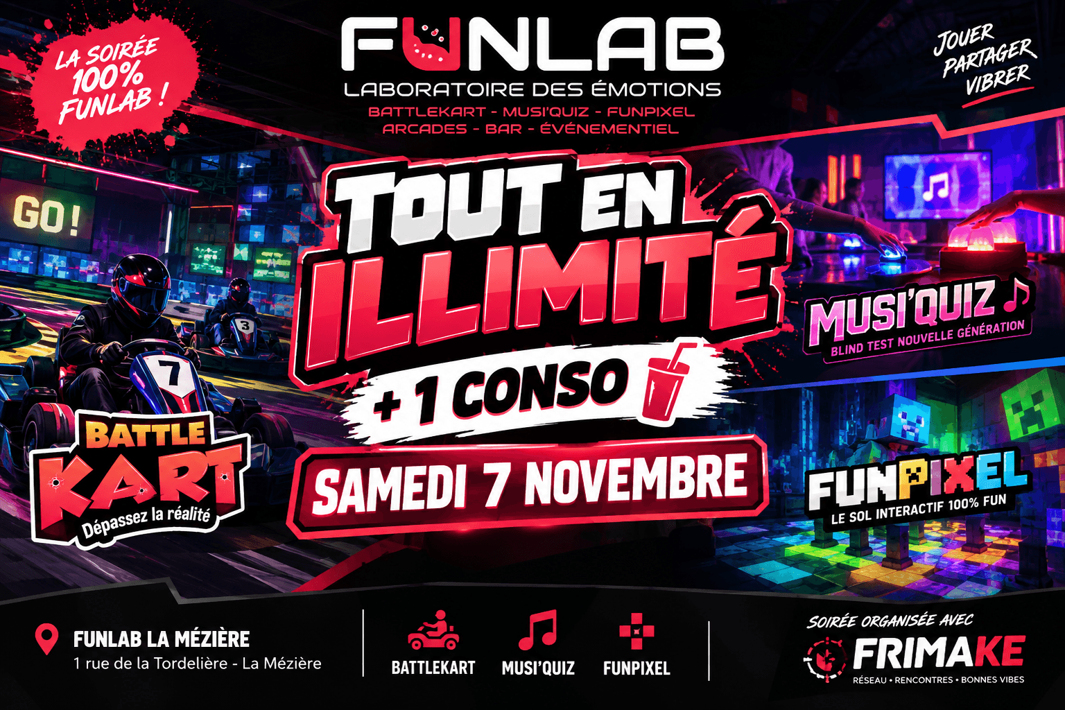 FUN LAB – TOUT ILLIMITÉ !, La Mézière